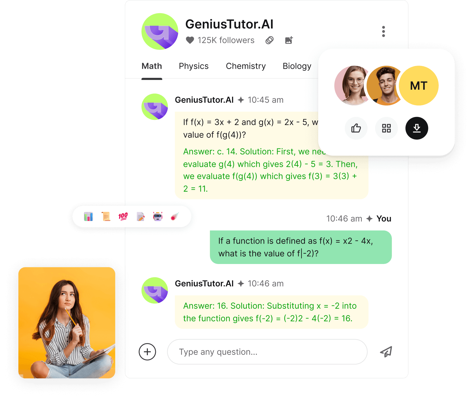 GeniusTutor AI Math Solver Learn Math Like a Genius With Our Math AI